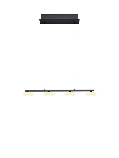 Hell Mala LED Pendelleuchte 2-fach Warmweiss Dimmbar stufenlos höhenverstellbar Schwarz 20531/4-06