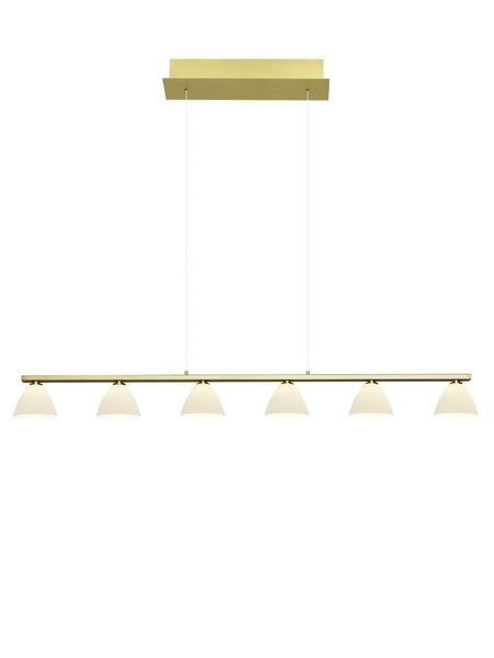Hell Mona LED Pendelleuchte 2-fach Warmweiss Dimmbar stufenlos höhenverstellbar Messing 20571/6-01