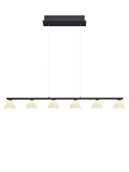 Hell Mona LED Pendelleuchte Warmweiss Dimmbar stufenlos höhenverstellbar Schwarz 20571/6-06