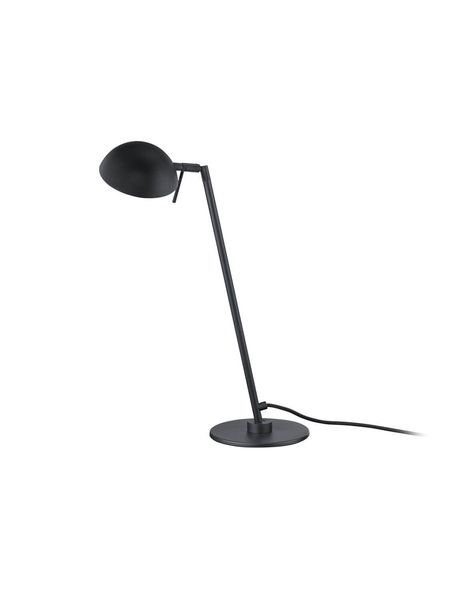 Hell Samy LED Tischleuchte Warmweiss Dimmbar 45cm Kugelgelenk Schwarz 50414/1-06