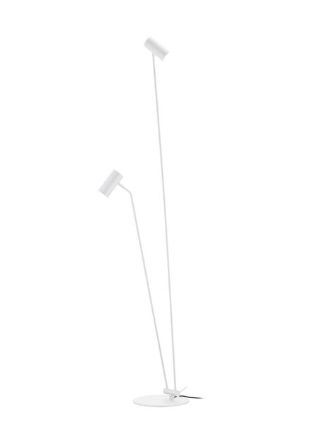Hell Polo Stehleuchte GU10 180cm Dekoring abnehmbar Weiss 60502/2-07