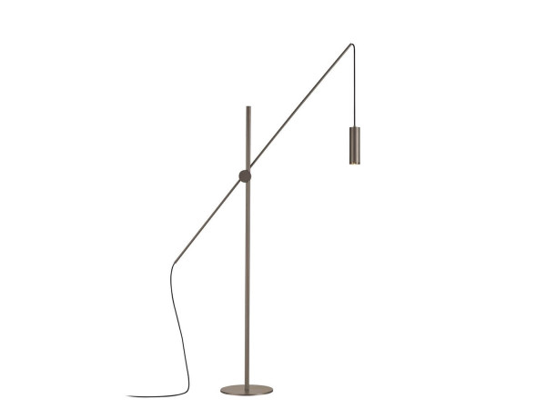 Hell Polo Stehleuchte GU10 290cm Dekoring abnehmbar Taupe 60505/1-12