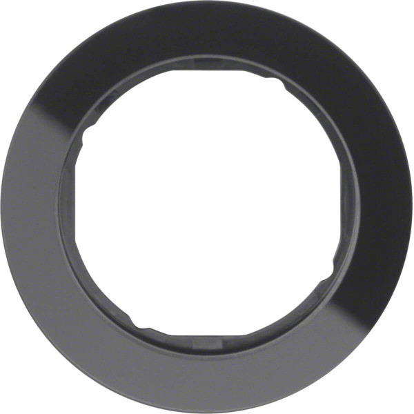 Berker 10112016 Rahmen 1fach Serie R.Classic Glas. schwarz