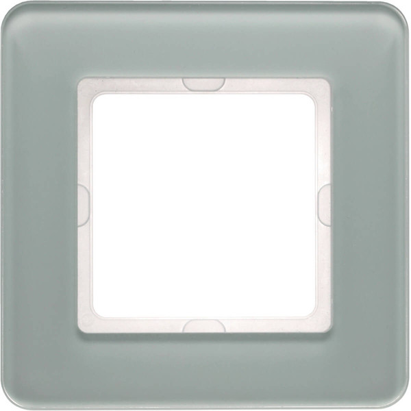 Berker 10116079 Rahmen 1fach. Q.7. Glas polarweiß