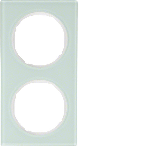 Berker 10122209 Rahmen 2fach R.3 Glas. polarweiß