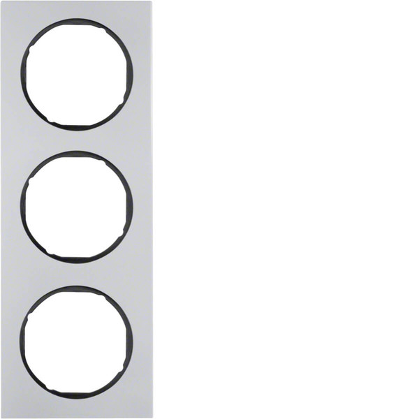 Berker 10132284 Rahmen 3fach R.3 Alu/schwarz