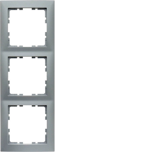 Berker 10139939 Rahmen 3fach. S.1. aluminium matt