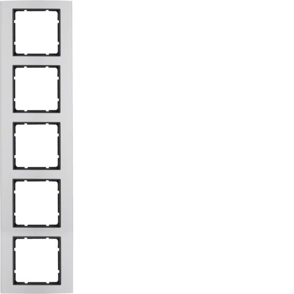 Berker 10153004 Rahmen 5fach B.3 Alu/anthrazit