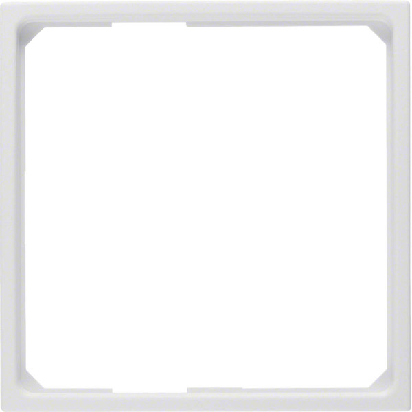 Berker 11091919 Adapterring für Zentralstück 50 x 50 mm S.1/B.3/B.7 polarweiß. matt