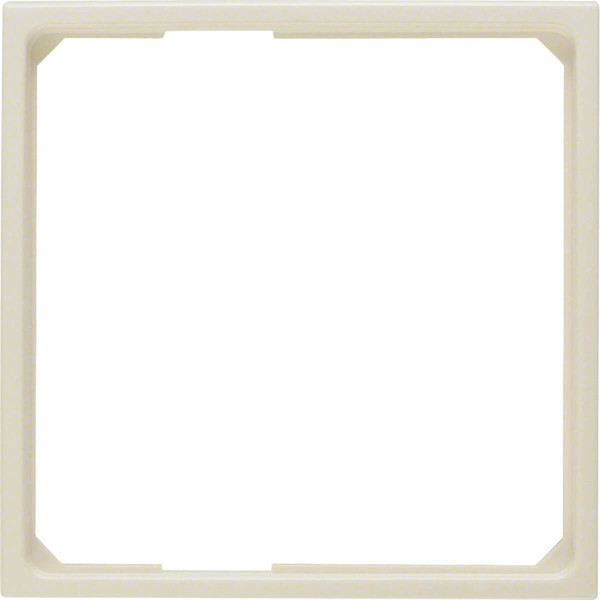 Berker 11099082 Adapterring für Zentralstück 50 x 50 mm S.1/B.3/B.7 weiß. glänzend
