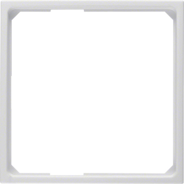 Berker 11099089 Adapterring für Zentralstück 50 x 50 mm S.1/B.3/B.7 polarweiß. glänzend
