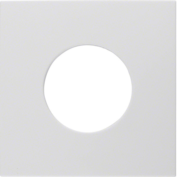 Berker 11248989 Zentralstück für Drucktaster und Lichtsignal E10 S.1 polarweiß. glänzend