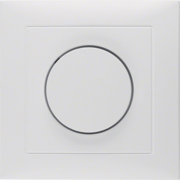 Berker 11309909 Abdeckplatte mit Regulierknopf für Drehdimmer S.1 polarweiß. matt