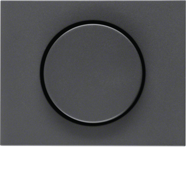 Berker 11357006 Zentralstück mit Regulierknopf für Drehdimmer K.1 anthrazit. matt