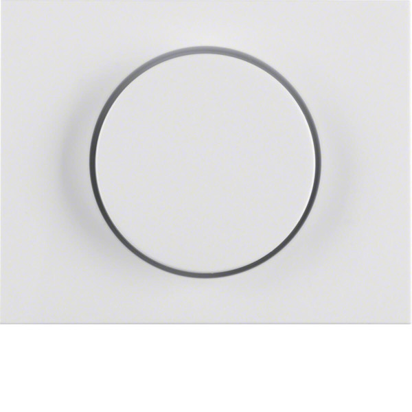 Berker 11357009 Zentralstück mit Regulierknopf für Drehdimmer K.1 polarweiß. glänzend