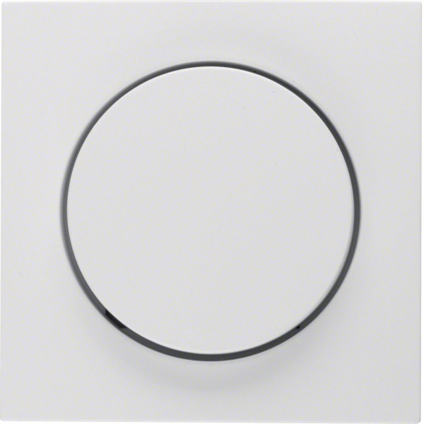 Berker 11371909 Zentralstück mit Regulierknopf für Drehdimmer S.1/B.3/B.7 polarweiß. matt
