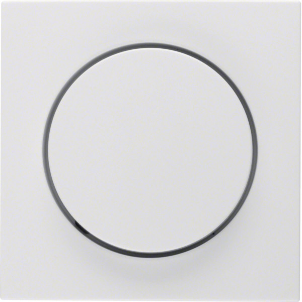 Berker 11378989 Zentralstück mit Regulierknopf für Drehdimmer S.1/B.3/B.7 polarweiß. glänzend