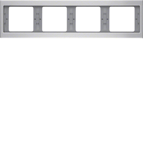 Berker 13837003 Rahmen 4fach waagerecht K.5 Alu