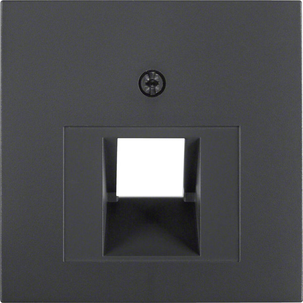 Berker 14071606 Zentralstück für UAE Steckdose S.1/B.3/B.7 anthrazit. matt