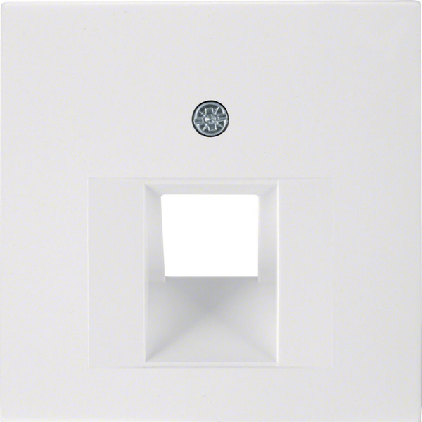 Berker 14078989 Zentralstück für UAE Steckdose S.1/B.3/B.7 polarweiß. glänzend