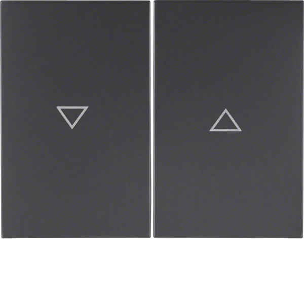Berker 14357106 Wippe 2fach mit Aufdruck Symbol Pfeil K.1 anthrazit. matt