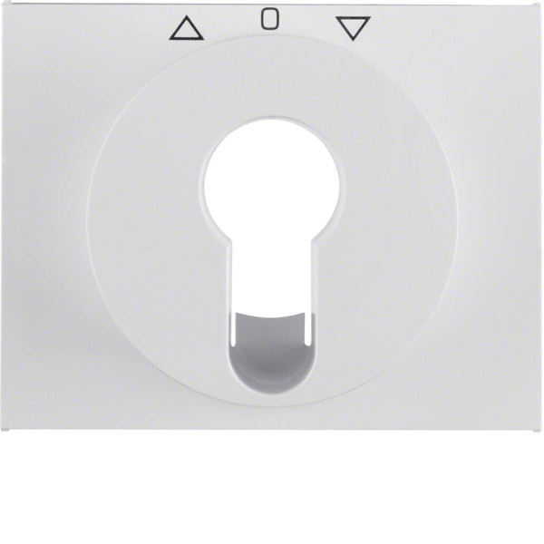 Berker 15047109 Zentralstück für Jalousie-Schlüsselschalter/-taster K.1 polarweiß. glänzend