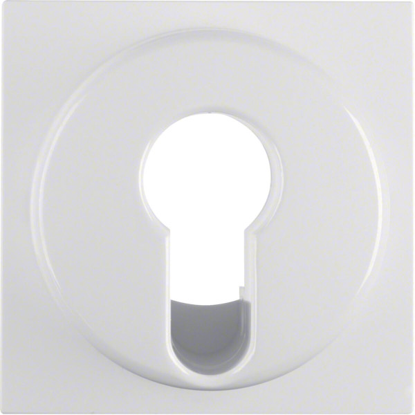 Berker 15078989 Zentralstück für Schlüsselschalter/-taster S.1/B.3/B.7 polarweiß. glänzend