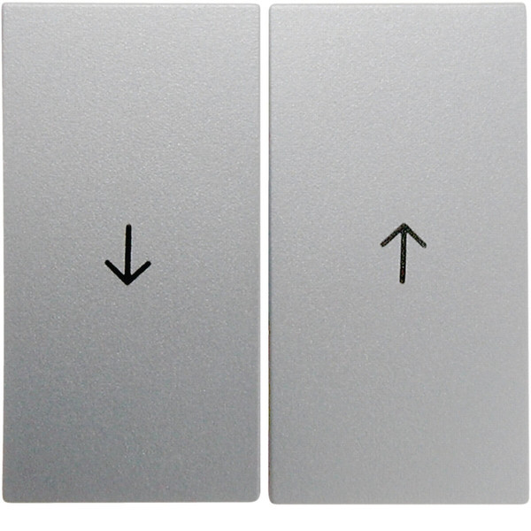 Berker 16251404 Wippe 2fach mit Aufdruck Symbol Pfeil S.1/B.3/B.7 alu. matt
