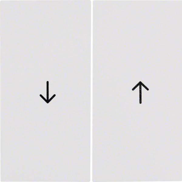 Berker 16258989 Wippe 2fach mit Aufdruck Symbol Pfeil S.1/B.3/B.7 polarweiß. glänzend