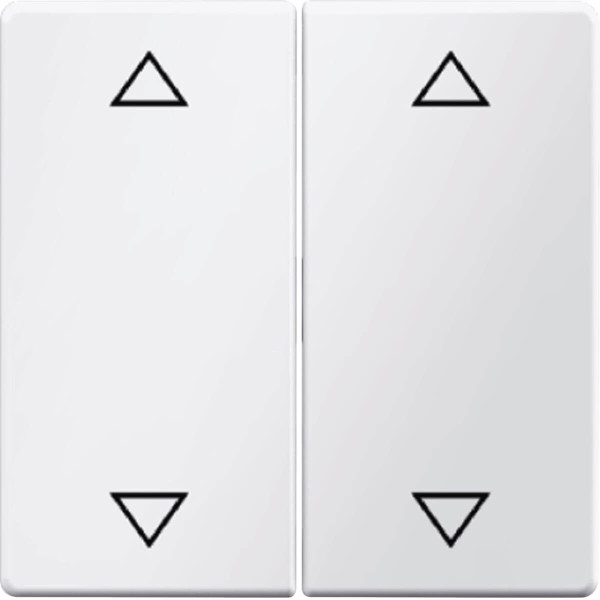 Berker 16446089 Wippe 2fach mit Aufdruck Symbol Pfeile Q.x polarweiß. samt