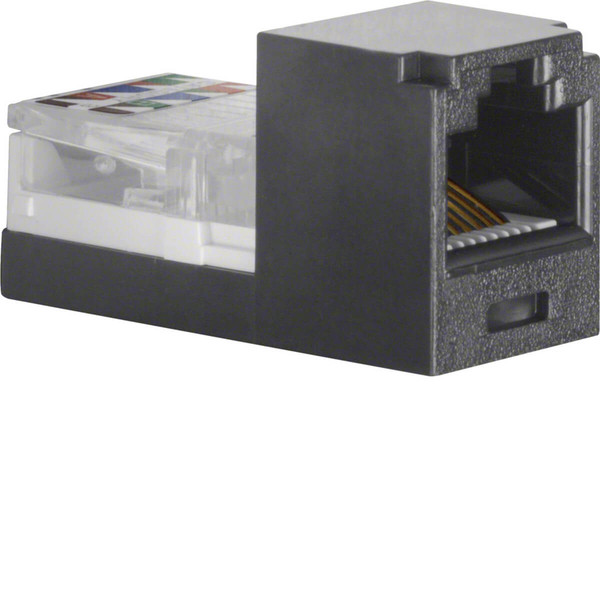 Berker 1980 Mini Jack 8-polig. RJ45 Cat.5E. Zubehör. schwarz