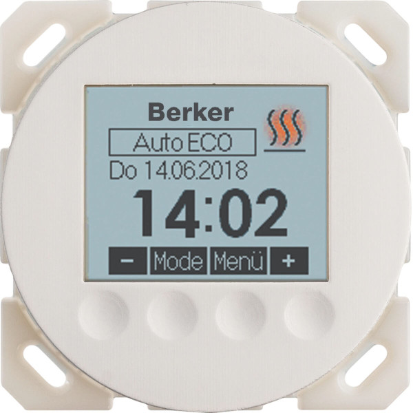 Berker 20462089 Temperaturregler Zeitgesteuer. R.x Serie1930 polar weiß glänzend