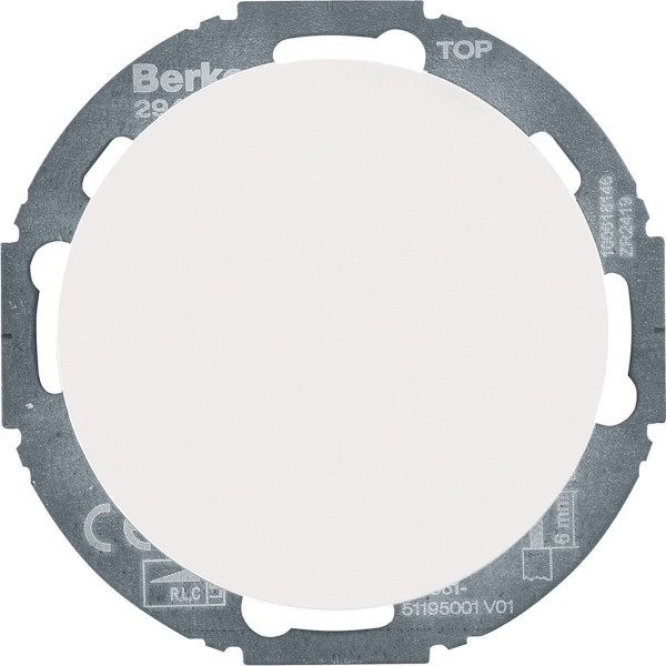 Berker 29442089 Universal-Drehdimmer mit Zentralstück (R. L. C. LED). Serie R.classic. pw. gl.