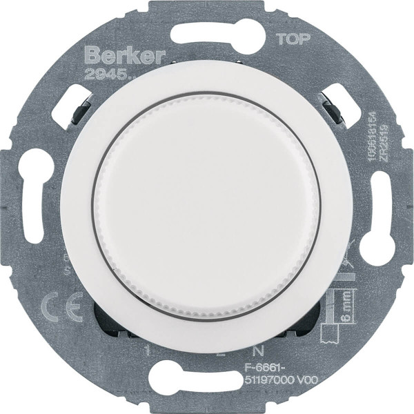 Berker 294510 Nebenstellen-Einsatz f. Universal-Drehdimmer Komf.. 1930/Glas/R.classic. pw. gl.