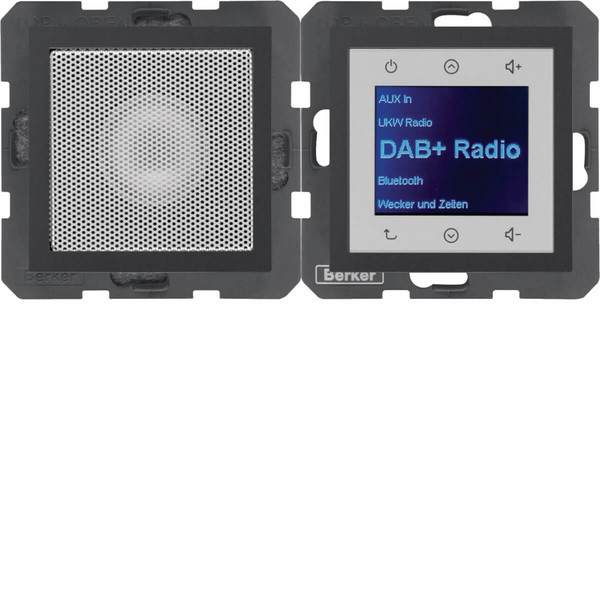 Berker 29801606 Radio Touch mit Lautsprecher DAB+ B.x anthrazit matt