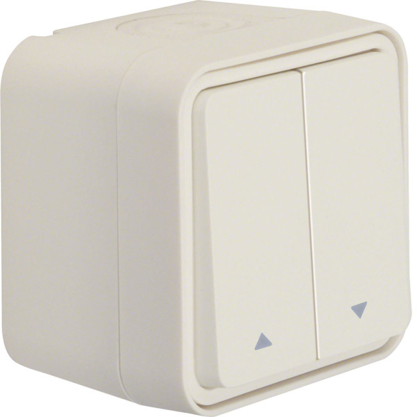 Berker 30753522 Jalousie-Serienschalter 1-polig mit Aufdruck Symbol Pfeile AP W.1 polarweiß LT