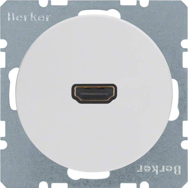 Berker 3315422089 High Definition Steckdose R.1/R.3 polarweiß. glänzend