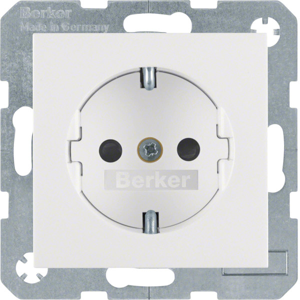 Berker 41231909 Steckdose Schuko mit erhöhtem Berührungsschutz S.1/B.3/B.7 polarweiß matt