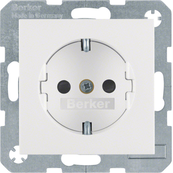 Berker 41238989 Steckdose Schuko mit erhöhtem Berührungsschutz S.1/B.3/B.7 polarweiß. glänzend