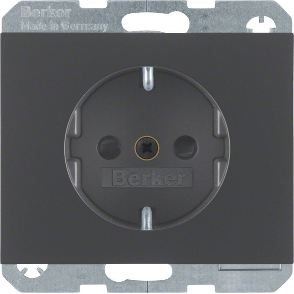 Berker 41357006 Steckdose Schuko mit erhöhtem Berührungsschutz K.1 anthrazit. matt