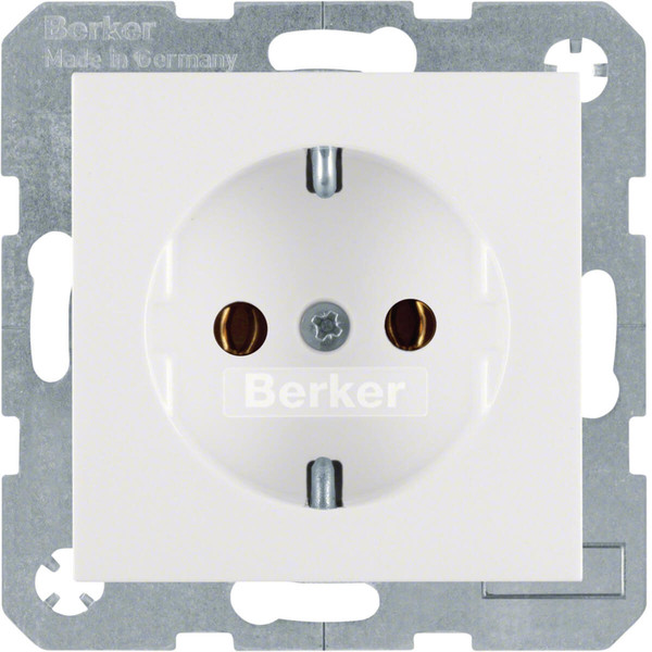 Berker 41431909 Steckdose Schuko S.1/B.3/B.7 polarweiß. matt