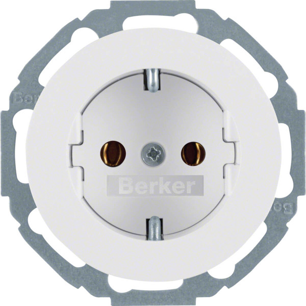 Berker 41452089 Steckdose Schuko Serie R.Classic polarweiß. glänzend