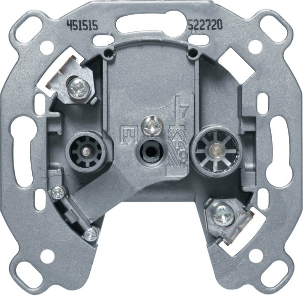 Berker 451515 Antennen-Steckdose 2Loch TV.FM. 15dB Durchgangsdose