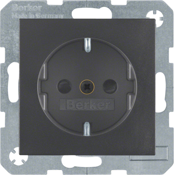Berker 47231606 Steckdose Schuko mit erhöhtem Berührungsschutz S.1/B.3/B.7 anthrazit. matt