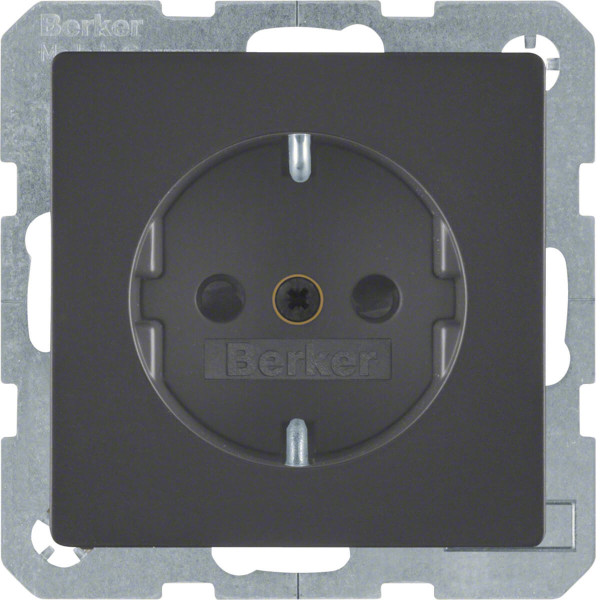 Berker 47236086 Steckdose Schuko mit erhöhtem Berührungsschutz Q.x anthrazit samt