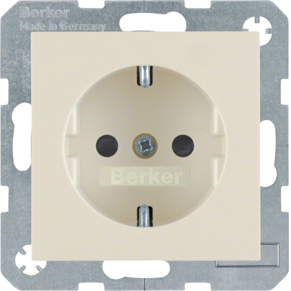 Berker 47238982 Steckdose Schuko mit erhöhtem Berührungsschutz S.1/B.3/B.7 weiß. glänzend