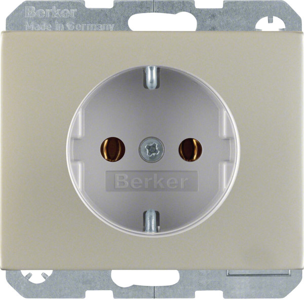 Berker 47357004 Steckdose Schuko mit erhöhtem Berührungsschutz K.5 Edelstahl Rostfrei
