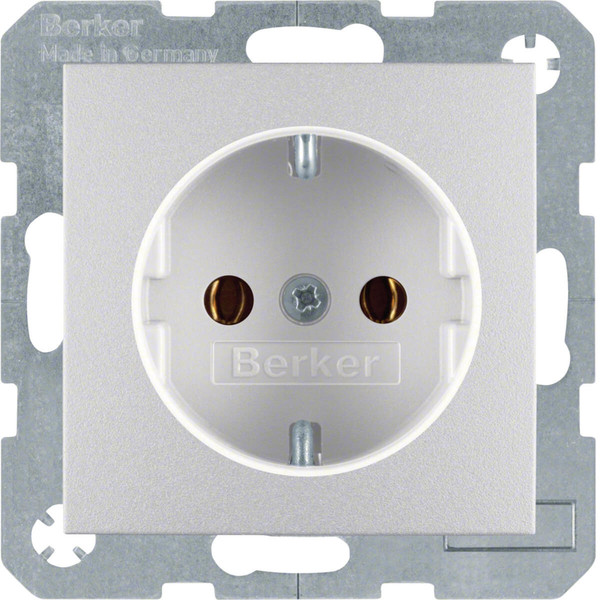 Berker 47431404 Steckdose Schuko S.1/B.3/B.7 alu. matt