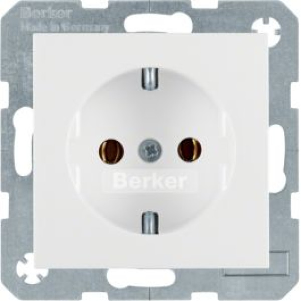 Berker 47431909 Steckdose Einsatz Polarweiss matt