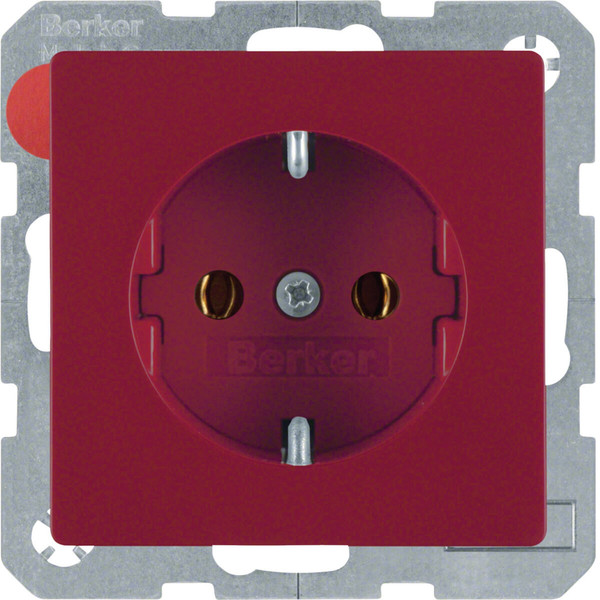Berker 47436012 Steckdose Schuko Q.x rot. samt